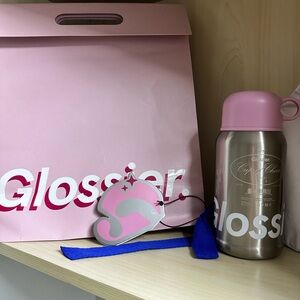 Glossier 2025 TUMBLER WITH GIFTBAG AND TAG